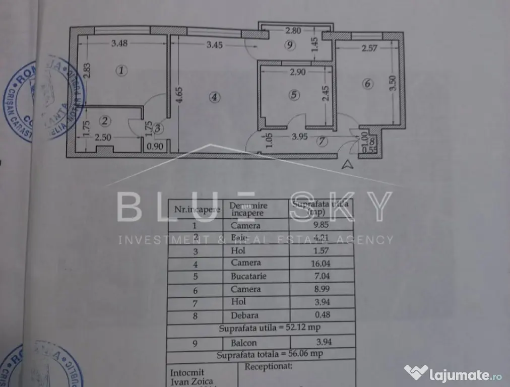 APARTAMENT 3 CAMERE , ETAJUL 2 – ZONA EDEN - Constanta (Constanta)