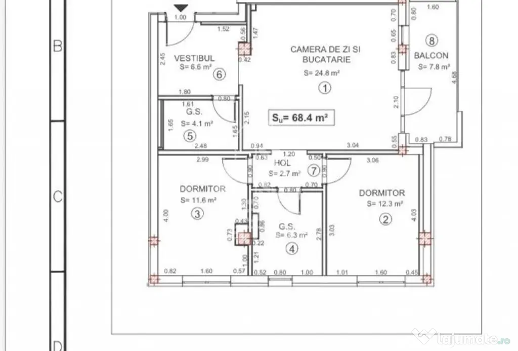 Apartament cu 3 camere de vanzare,Bloc nou, Torontalului,Timisoara - Timisoara (Timis)