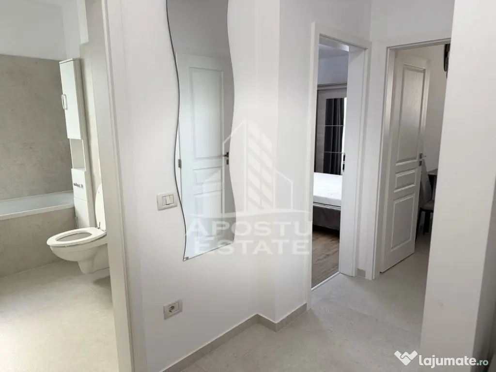 Apartament nou,decomandat,mobilat,40 mp,loc de parcare,Giroc - Giroc (Timis)