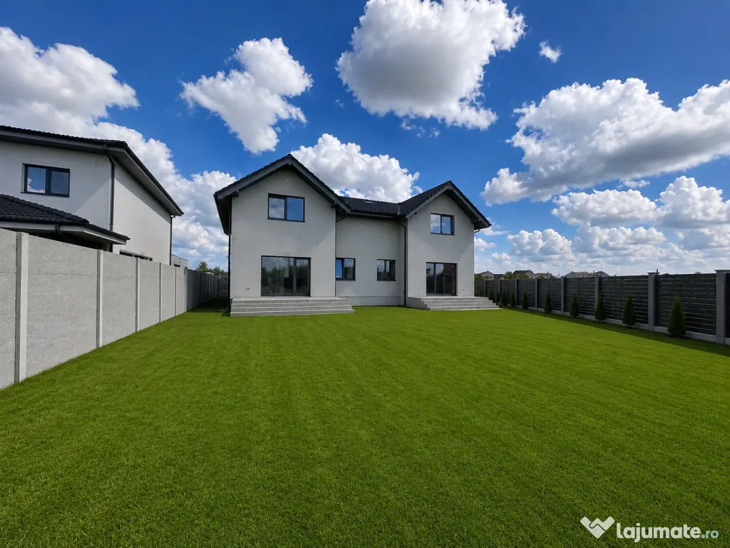 Duplex 4 camere - 132 mp utili - Teren 333 mp - finisaje la - Mosnita Noua (Timis)