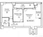 Apartament cu 3 camere,complet mobilat si utilat,zona Centrala 