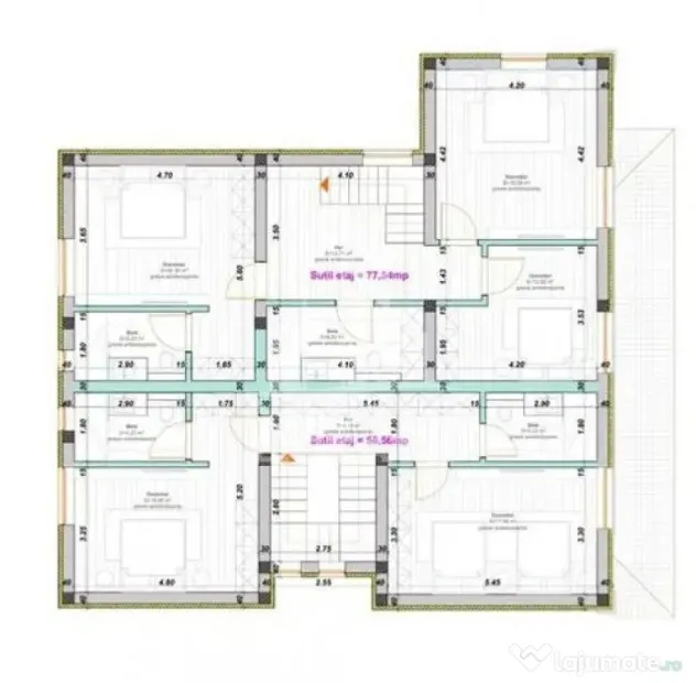 DUPLEX DE VANZARE cu suprafata foarte generoasa in Giarmata Mare - Giarmata (Timis)
