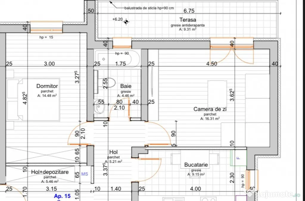 Apartament 2 camere Giroc, zona Esso, 55 mp, smart home, AC - Giroc (Timis)