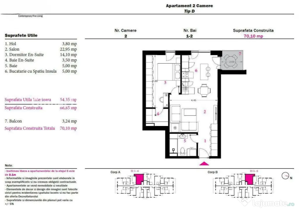 Apartament 2 camere premium | Pipera Plaza - Voluntari (Bucuresti-Ilfov)
