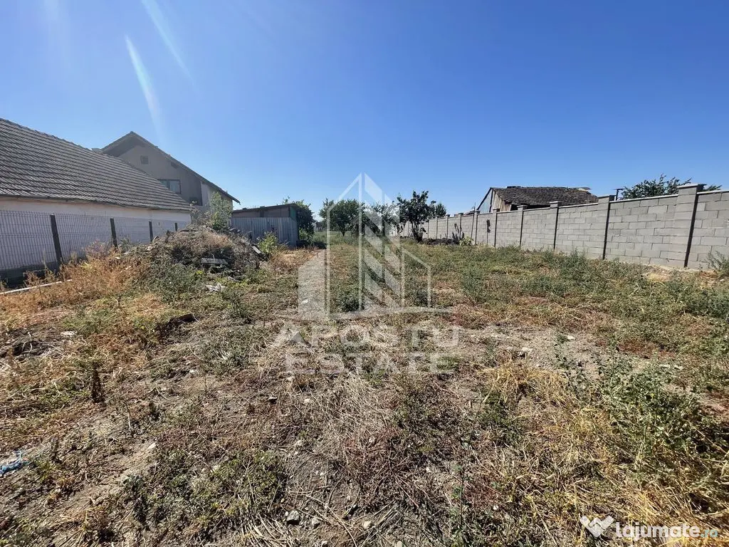 Teren 775 mp de vanzare, pentru casa, Cerneteaz. - Cerneteaz (Timis)
