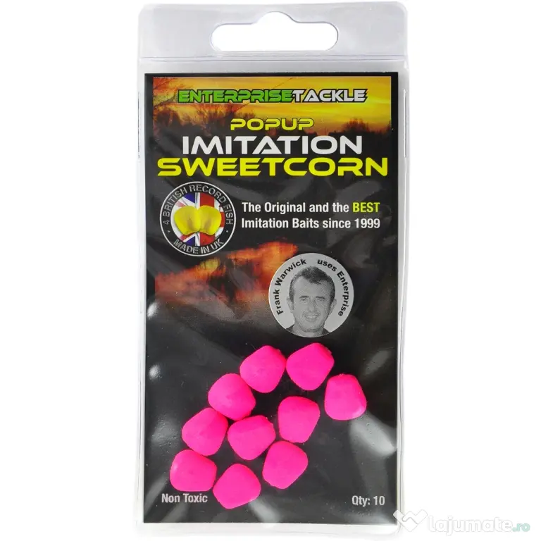 ENTERPRISE TACKLE POPUP SWEETCORN FLUORO PINK 10buc.
