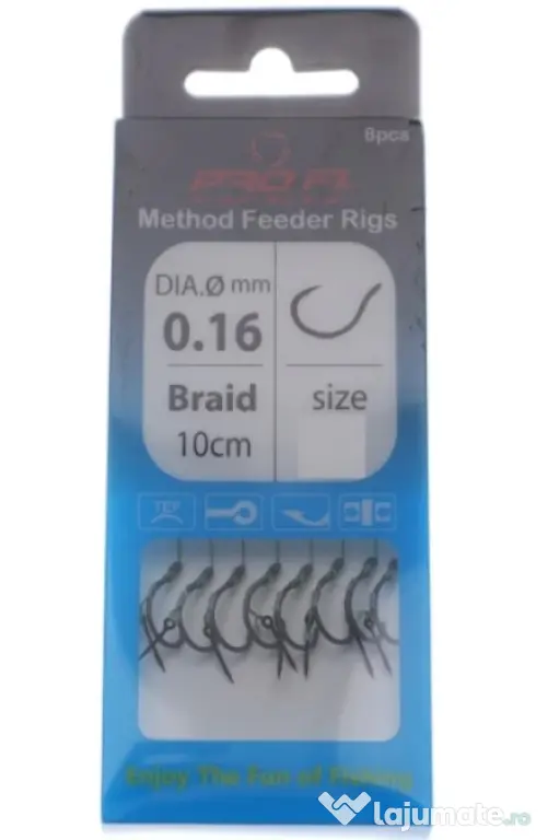 FL CARLIGE LEGATE CU SPIN FL METHOD FEEDER RIG , 8buc Nr 10