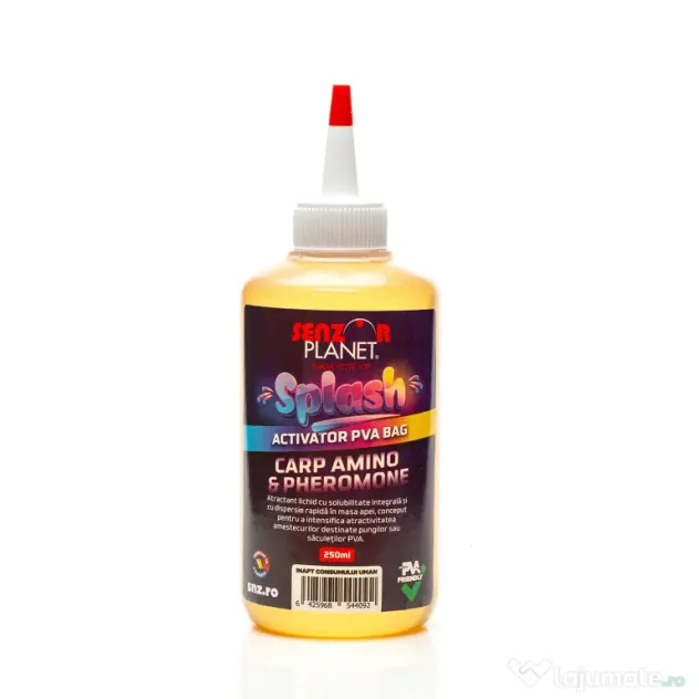 SENZOR PLANET SPLASH ACTIVATOR PVA BAG CARP AMINO & PHEROMONE 250ml
