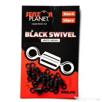 SENZOR PLANET VARTEJ NEGRU NR 4 (BLACK SWIVEL) 10buc Nr 4