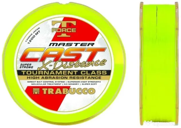 TRABUCCO FIR MONOFILAMENT TRABUCCO T-FORCE XPS MASTER CAST HV, 1200m 0.22mm/6.95Kg