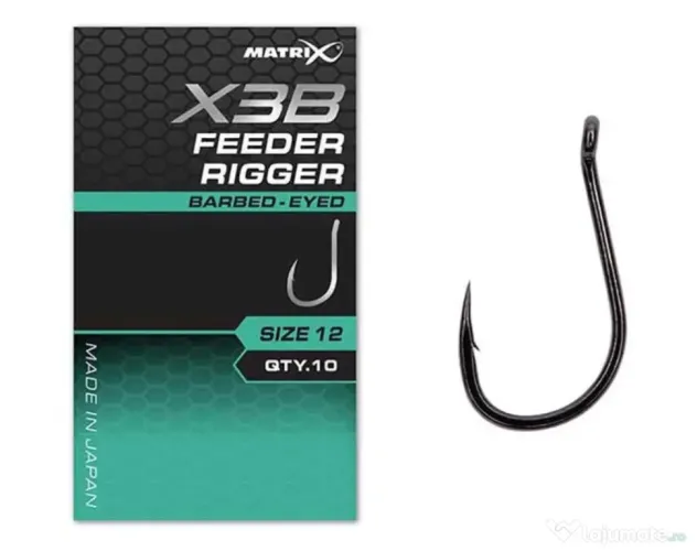 MATRIX CARLIGE MATRIX X3B FEEDER RIGGER HOOKS, 10buc Nr 10