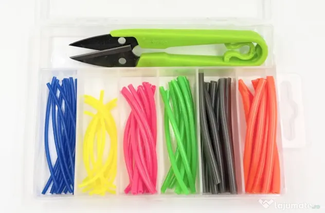 WindBlade SET TUB TERMO CONTRACTABIL MULTICOLOR CU FORFECUTA, 60buc