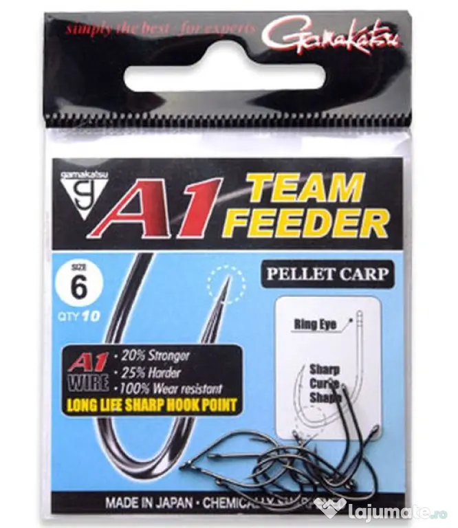 GAMAKATSU CARLIGE GAMAKATSU A1 TEAM FEEDER PELLET CARP Nr 6