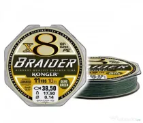 KONGER FIR TEXTIL KONGER RIGGING LINE BRAIDER X8, 10m 0.04mm/4.05kg