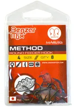 BENZAR MIX CARLIGE BENZAR MIX METHOD ROUND FEEDER HOOK, 8buc Nr 6