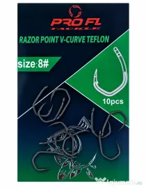 FL CARLIGE PRO FL CRAP RAZOR POINT V-CURVE TEFLON Nr 8