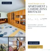 Apartament 3 camere de vanzare - zona Brotacei, Tomis Nord 
