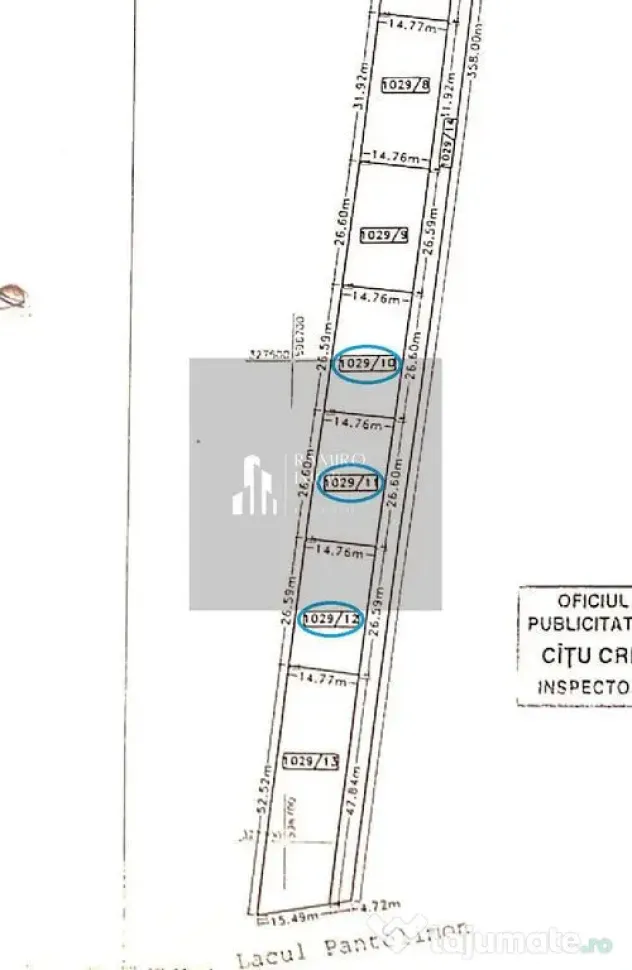 Teren pe malul Lacului Pantelimon 392mp front 22m langa cartier Titan - Pantelimon (Bucuresti-Ilfov)