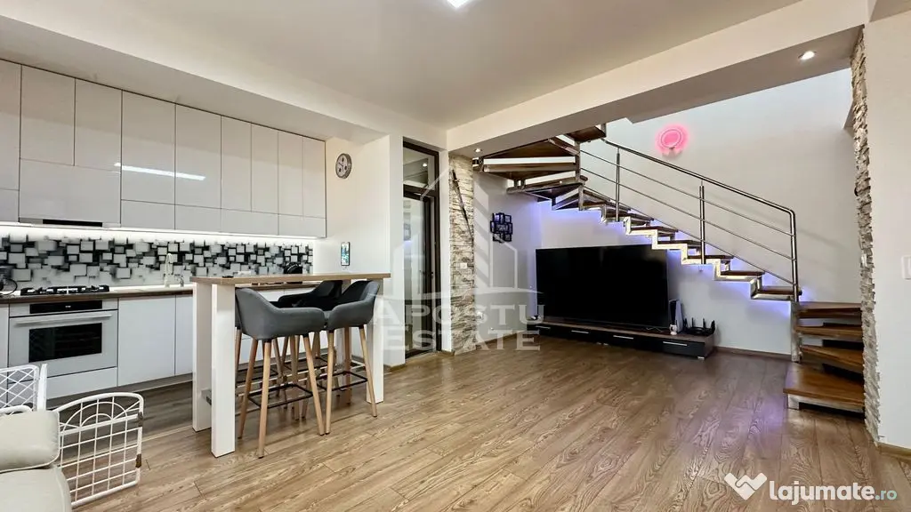 Apartament smart home, pe 2 niveluri, 86 mp utili, Zona Mehala - Timisoara (Timis)