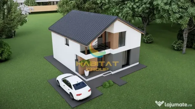 Casă modernă cu 4 camere, teren 414 mp-intrare Berceni - Berceni (Bucuresti-Ilfov)