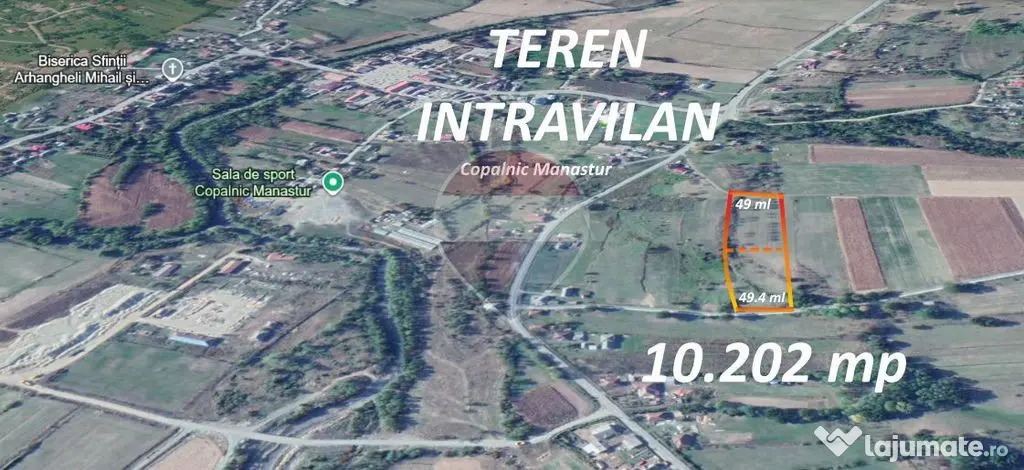 TEREN INTRAVILAN cu potential - Copalnic Manastur (Maramures)