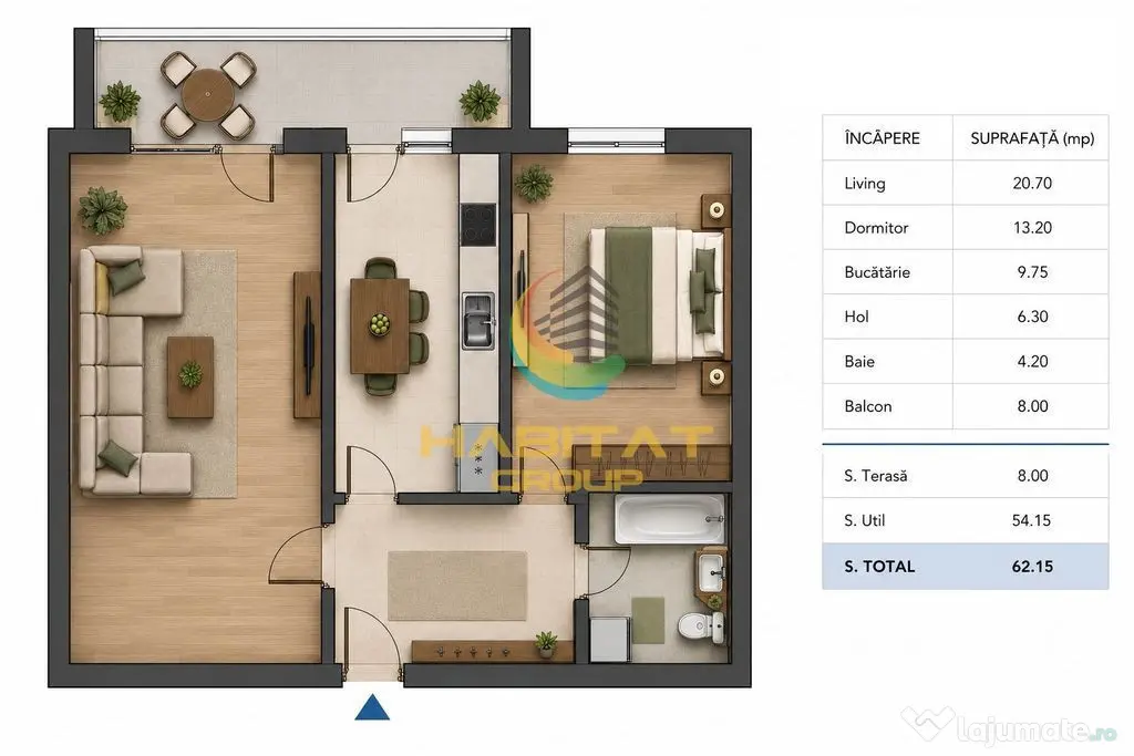 Apartament 2 camere - metrou Nicolae Teclu - Bucuresti (Bucuresti-Ilfov)