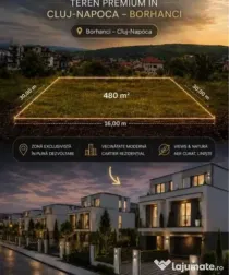 Teren intravilan 480 mp | PUZ aprobat duplex S+P+E+Er | Borh