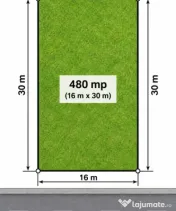 Teren intravilan 480 mp | PUZ aprobat duplex S+P+E+Er | Borh 