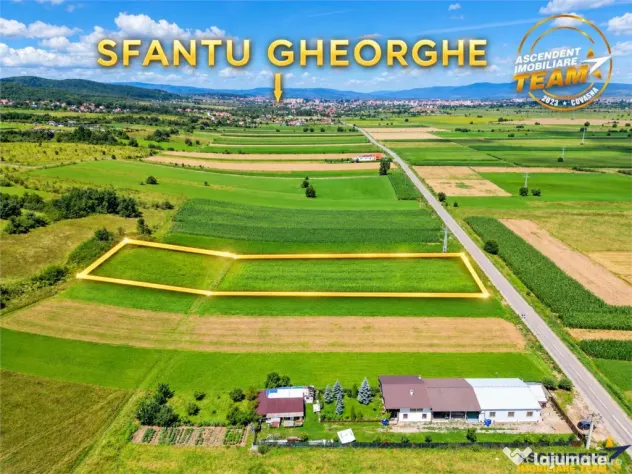 Teren intravilan 7.400mp, PUZ, acces DJ, 10km de Sf. Gheorge - Sfantu Gheorghe (Covasna)