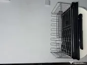Suport uscător vase din inox, nou, cu tavă 