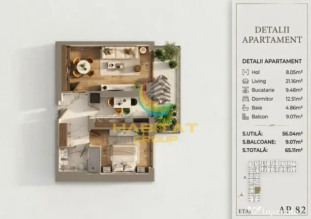 Pallady 2 camere decomandat 65 mp acte gata de mutare - Bucuresti (Bucuresti-Ilfov)