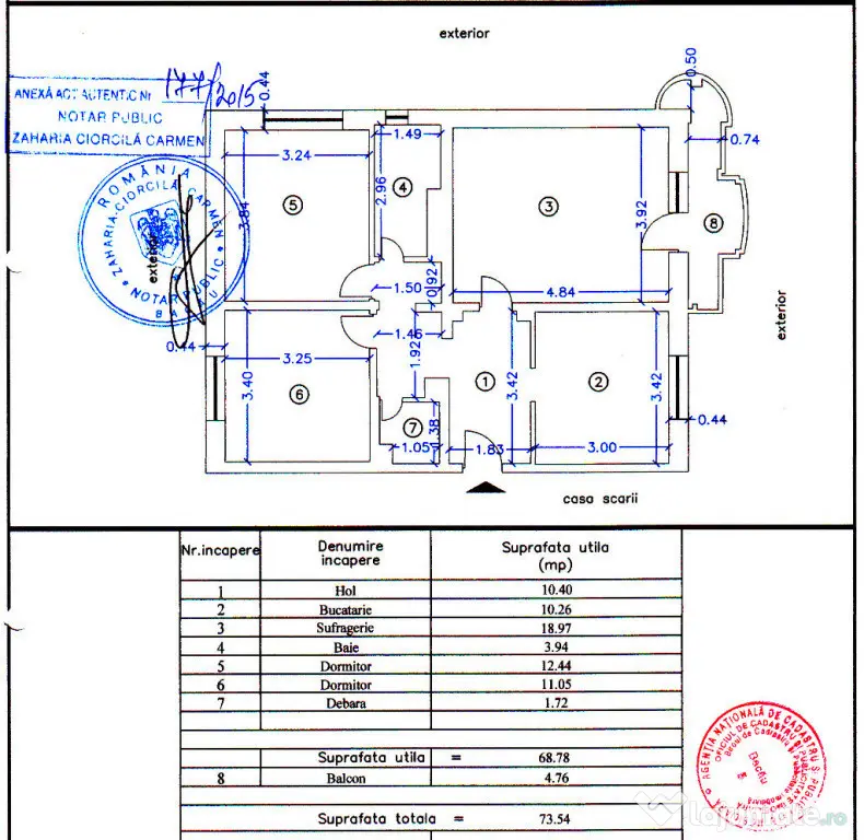 Apartament cu 3 camere decomandate, str. Stefan cel Mare, Arena Mall - Bacau (Bacau)