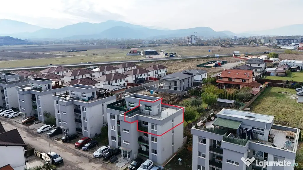 Comision 0% | 3 camere | 70 mp utili | Parcare | Boxa | Terasa 70 mp - Sanpetru (Brasov)
