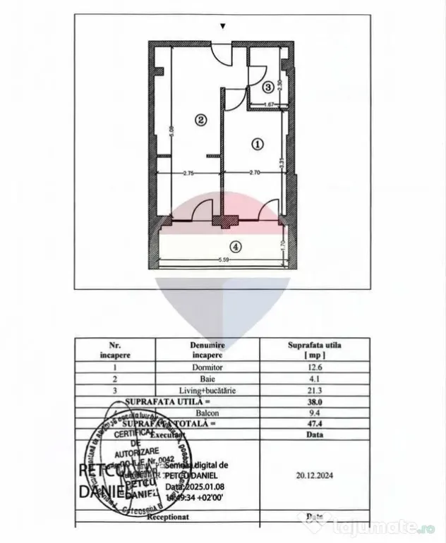 Apartament cu 2 camere de vânzare în zona Vitan-Barzesti - Bucuresti (Bucuresti-Ilfov)