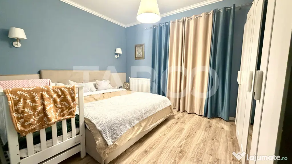 Apartament cu 3 camere de vanzare la cheie mobilat si utilat - Floresti (Cluj)
