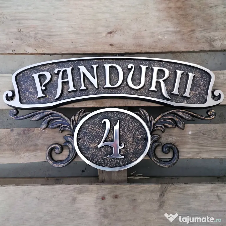 Plăcuță număr casă / stradală personalizată – Print 3D 50 lei