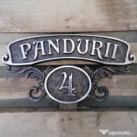 Plăcuță număr casă / stradală personalizată – Print 3D 50 lei 
