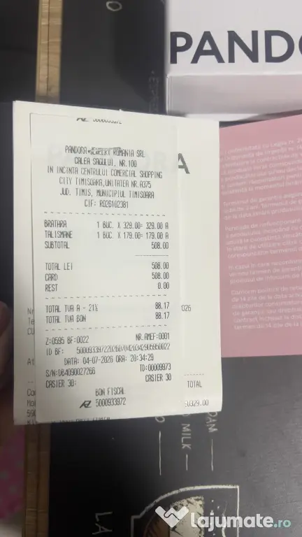 Brățară Pandora cu charm