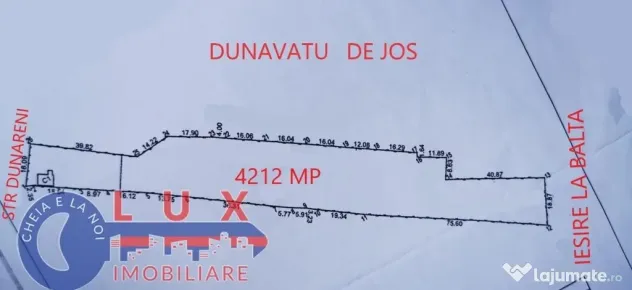 ID 7458 Teren intravilan * Dunavatu de Jos