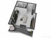 Apartament tip studio- O.B.A TOWER, Mamaia Nord 