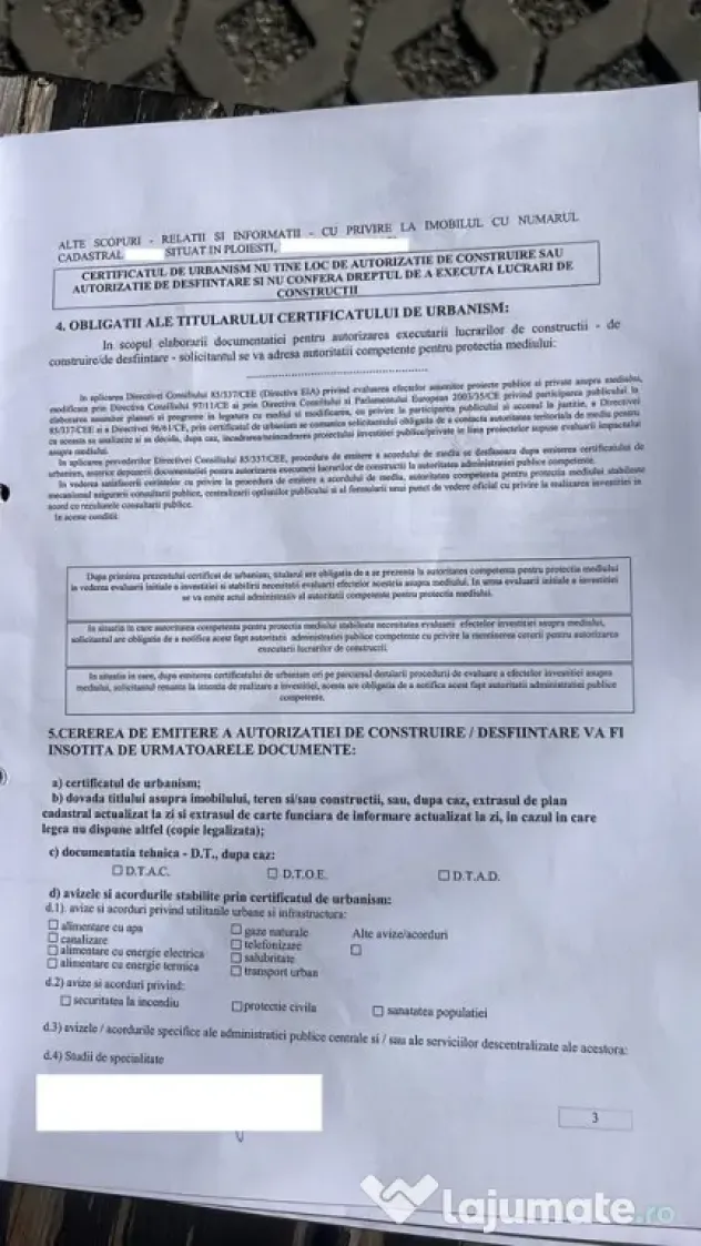 PARC VEST - Centura -ter. intravilan , 4949mp - 150000 euro