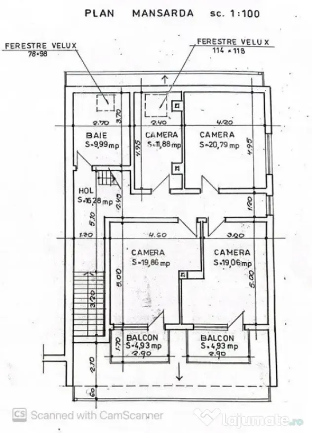 Casa 7 camere, 210 mp utili, 800 mp teren, Grigorescu