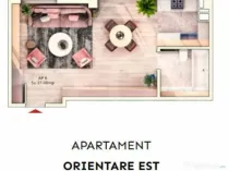 Apartament 1 camera, 37 mp, balcon, parcare subterana