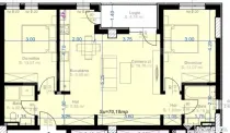 Apartament 3 camere, 70 mp utili, zona Aradului