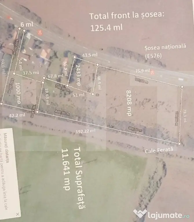 Teren intravilan de 11641mp, situat in Rascruci, in zona cu