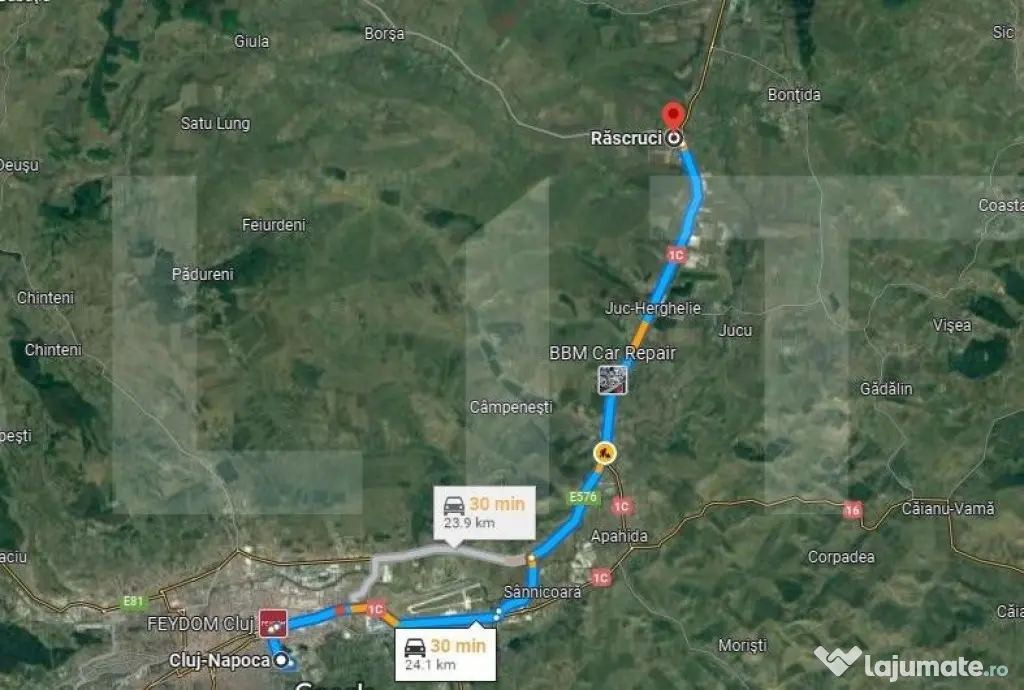 Teren intravilan de 11641mp, situat in Rascruci, in zona cu