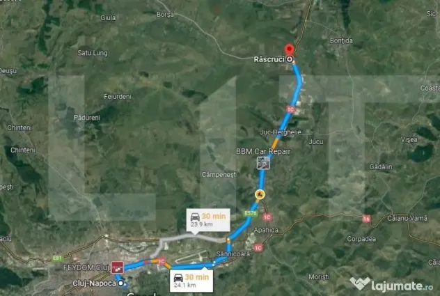 Teren intravilan de 11641mp, situat in Rascruci, in zona cu