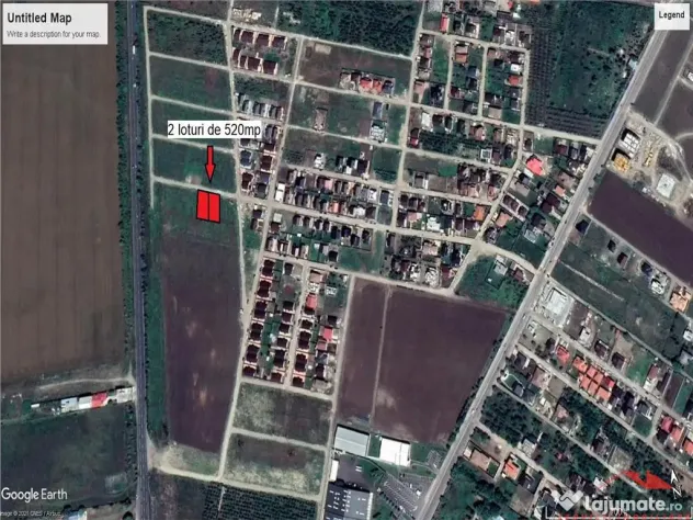 Teren intravilan de in Livada 1.039mp langa terenul de Teni