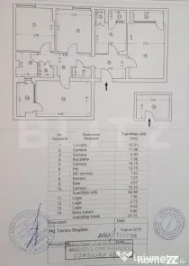 Apartament 4 camere, 82 mp ,3 balcoane inchise + boxa, zona