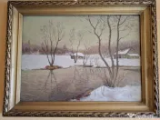 Tablou Pictura in ulei pe carton 